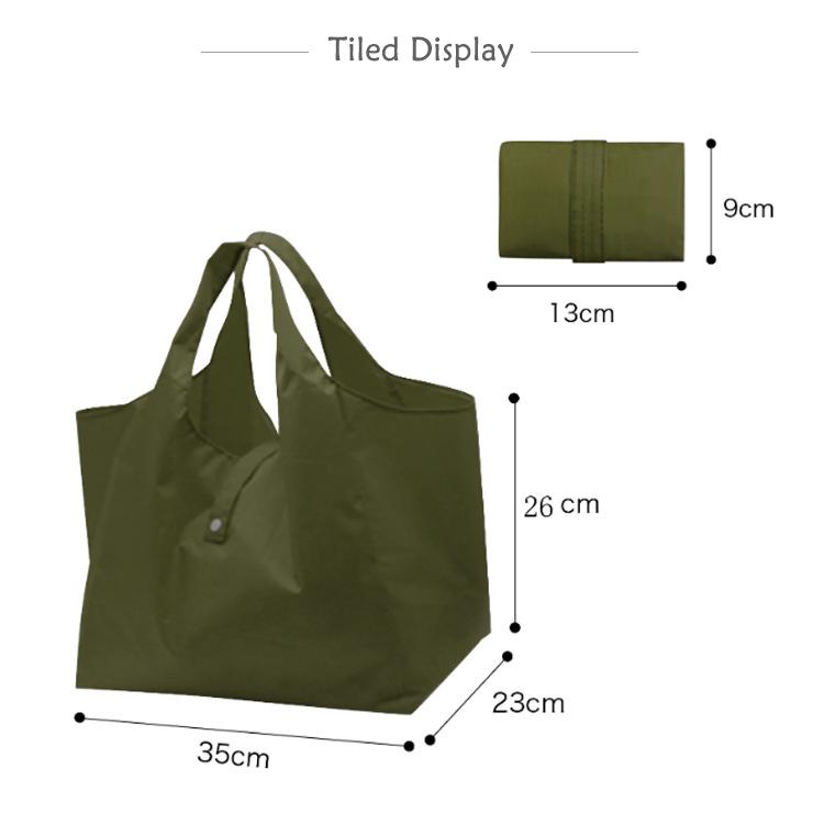 買い物袋 折りたたみ マチ広 全16色 エコバッグ 大容量 コンビニバッグ 軽量 a4 折りたたみバッグ トート 手提げ 洗える バッグ コ - 画像 (8)