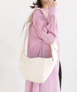 ad thie ウエストポーチ ウエストバッグ アジャスタブルハンドル キャンバスショルダーバッグ レディース