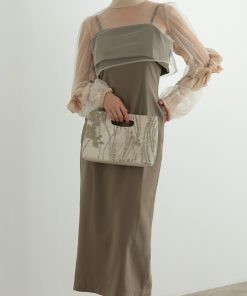 haremode クラッチバッグ パーティーバッグ 刺繍ハンドホール レディース