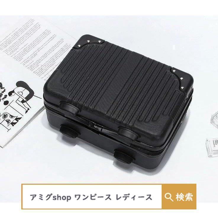 ミニトランクケース キャリーケース スーツケース キャリーハード キャリーオン 機内持ち込み 小型 大容量 手提げ 旅行用 収納ケース ハンドバッ - 画像 (2)