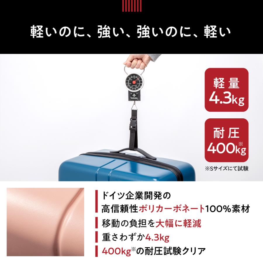 MAIMO 超軽量 静音 スーツケース COLOR YOU キャスター交換可能 Lサイズ 大容量 USBポート TSAロック キャリーケース 軽量 交換 キャスター ポイント利用 - 画像 (7)