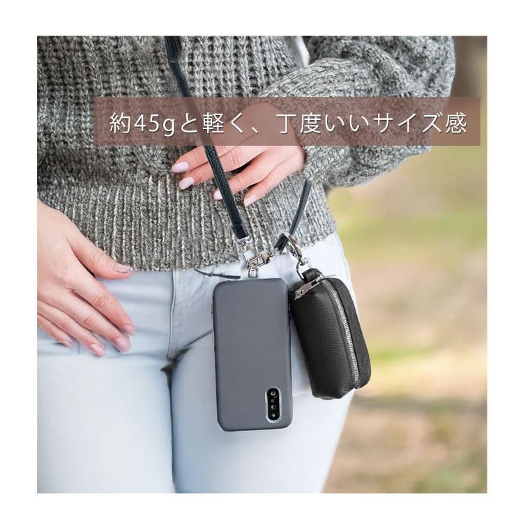 ポーチ 小物入れ カラビナ付き ブランド 小銭入れ キーケース キーリング ミニ コインケース コンパクト コスメポーチ マルチケース かわいい スクエア ギフト - 画像 (5)