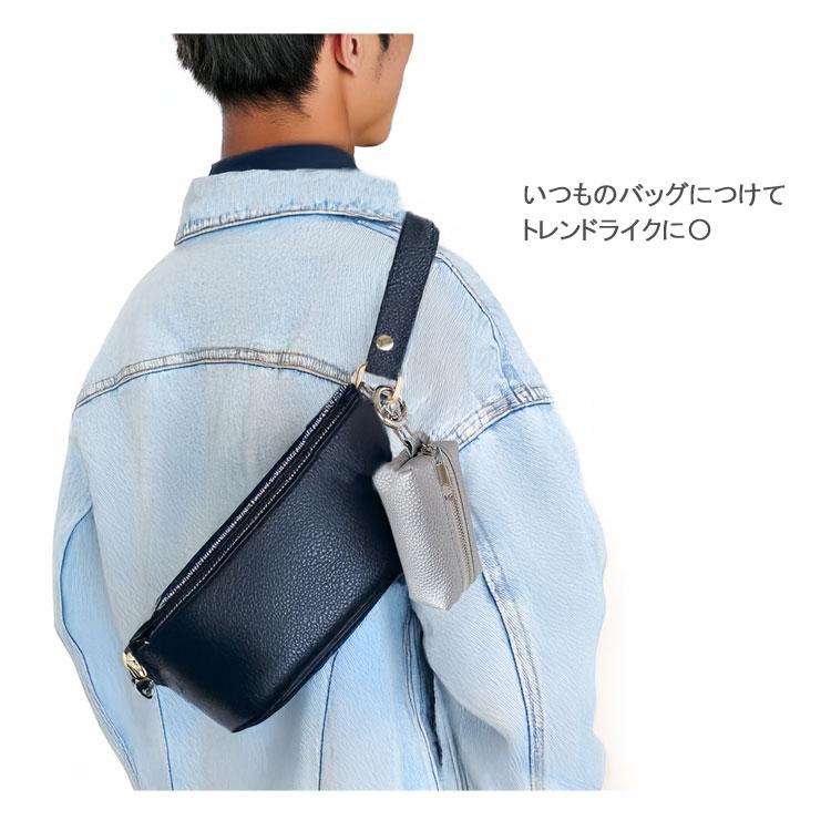 ポーチ 小物入れ カラビナ付き ブランド 小銭入れ キーケース キーリング ミニ コインケース コンパクト コスメポーチ マルチケース かわいい スクエア ギフト - 画像 (8)